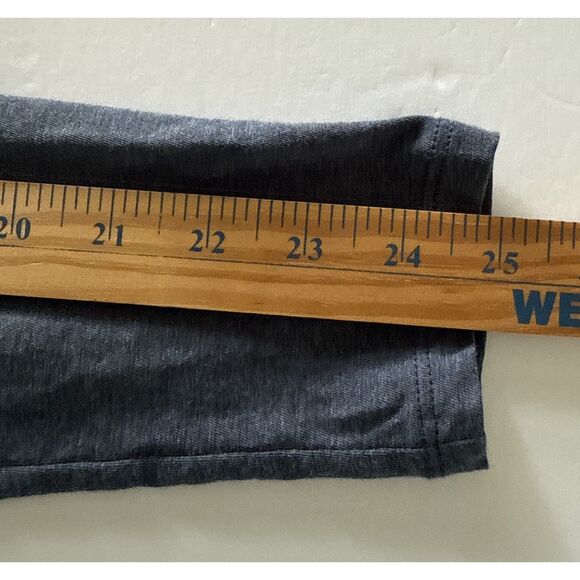 Peruvian Connection Blue Pima Cotton Boatneck Swing Top Long Sleeve Soft Sz M/L - Picture 6 of 6